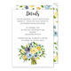 Yellow and Blue Bouquet Wedding Information Cards Image 3 of 3